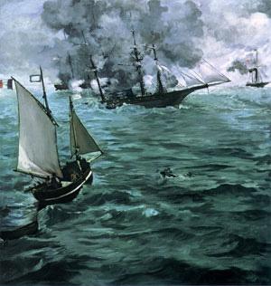 Edouard Manet The Battle of the Kearsarge and the Alabama china oil painting image